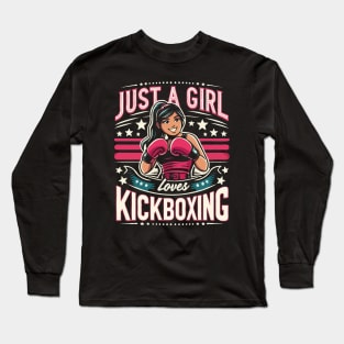 Just A Girl Who Loves Kickboxing Long Sleeve T-Shirt